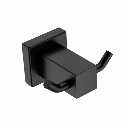 bathroom butler – 8500 double robe hook - 8511MBLK