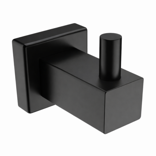 bathroom butler – 8500 single robe hook - 8510MBLK