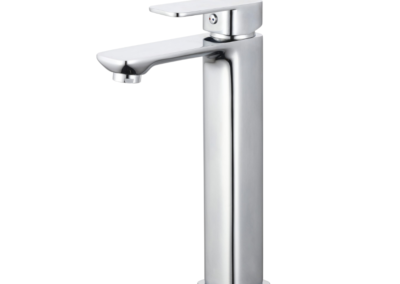 KRTN5445/CH h2flo titan – tall square basin mixer silver