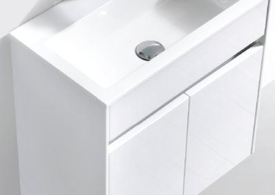 R550-CUPWHT 500 simplicity cabinet & basin combo white