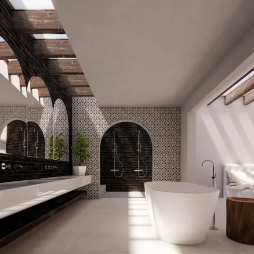caleta black tile 150 x 150 mm | 0817-BLK | wall tile