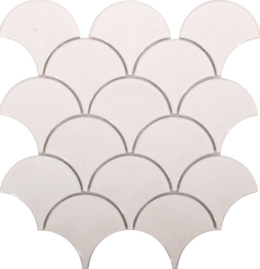 douglas jones - fan white gloss mosaic