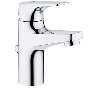 32810000 grohe bauflow – basin mixer with pop-up waste silver