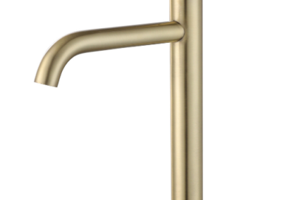 211316 stylet gold basin mixer – long body