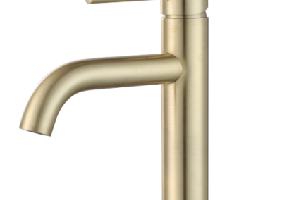 211317 stylet gold basin mixer – short body