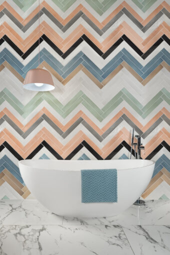Using colorful subway tiles can give your design a fun and modern twist. 