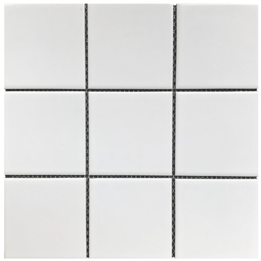 matt white mosaic