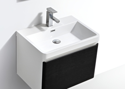 milan 600 black cabinet and basin