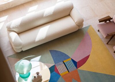 The Power of Colour in Interior Design: : Accentuating with Colour: Rugs & Curtains