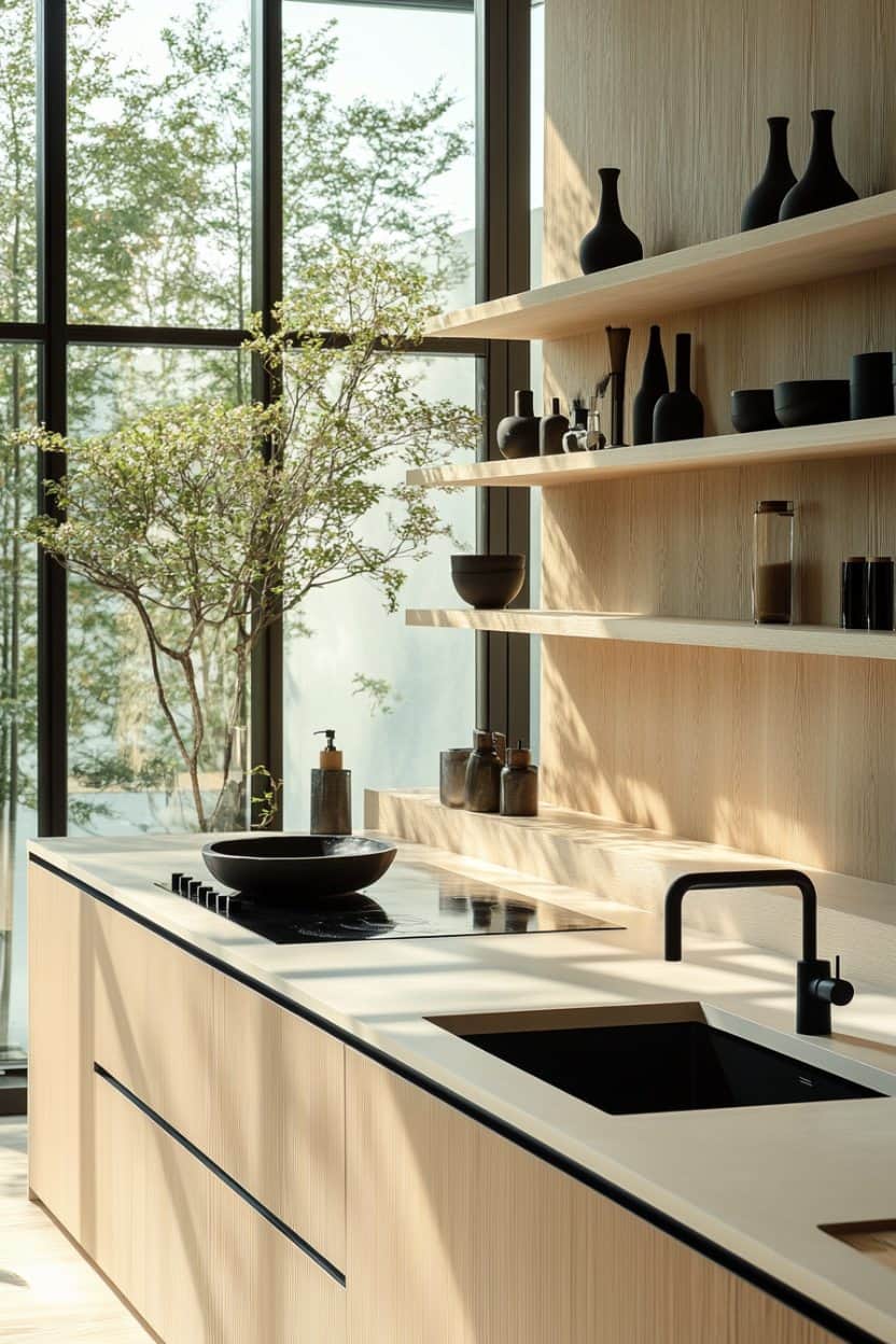 japandi: the rising interior design trend | room by room guide | japandi kitchen