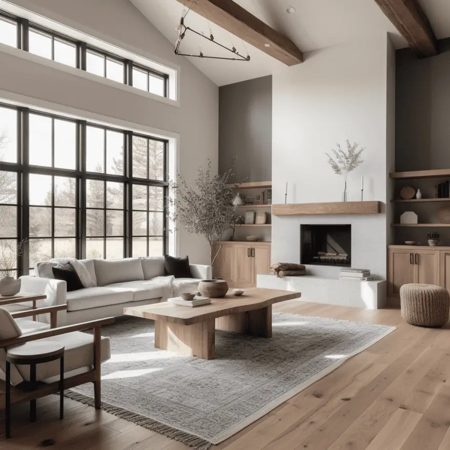 The Best Colour Palettes for a Modern & Timeless Home | Warm Neutral colour palette paired with natural materials like wood and stone