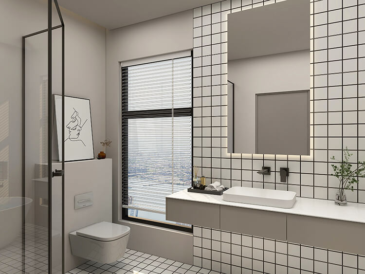 the psychology of symmetry: why certain tile layouts feel more relaxing | grid pattern | grid tile layout