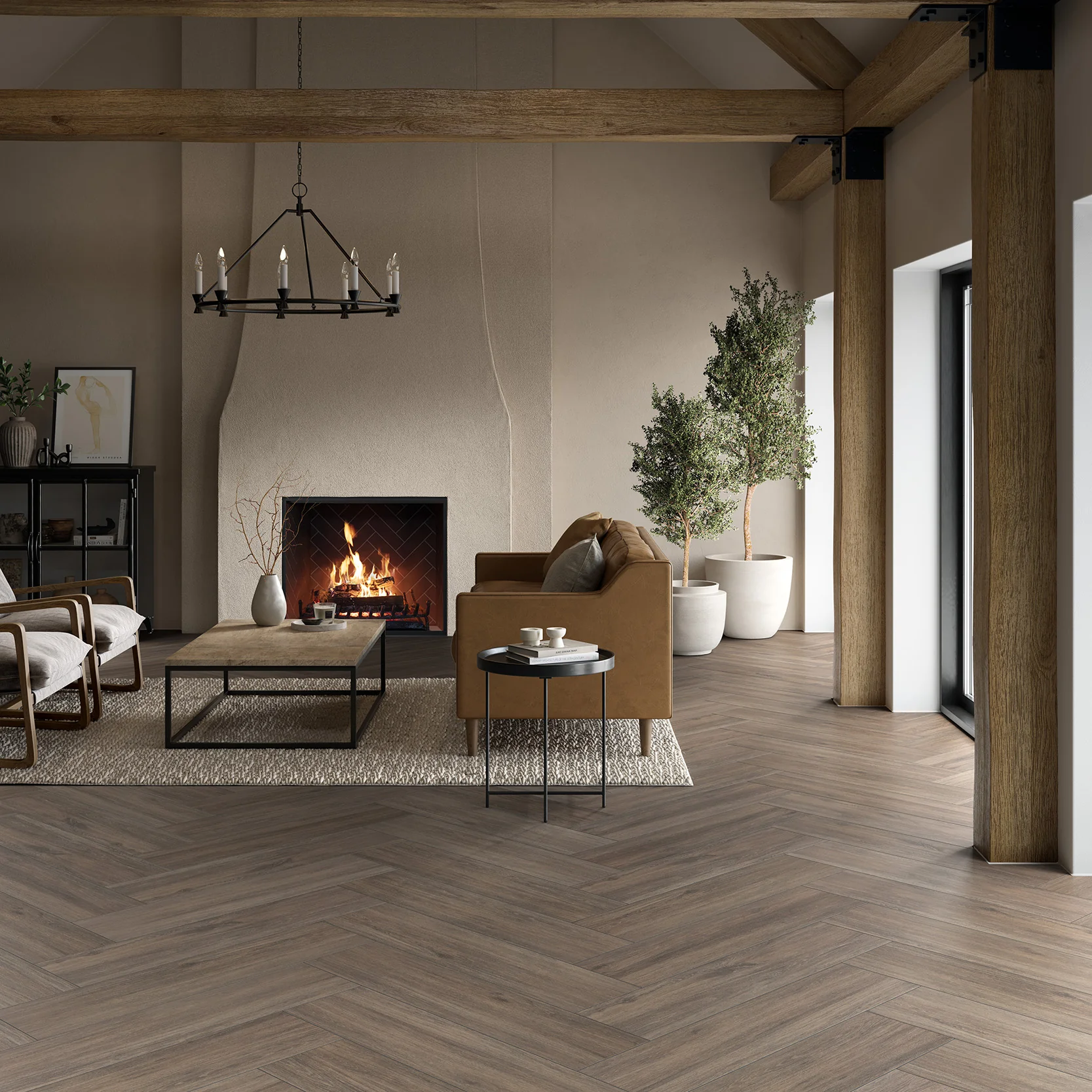 the psychology of symmetry: why certain tile layouts feel more relaxing | Herringbone and chevron layouts | Herringbone and chevron tile layout