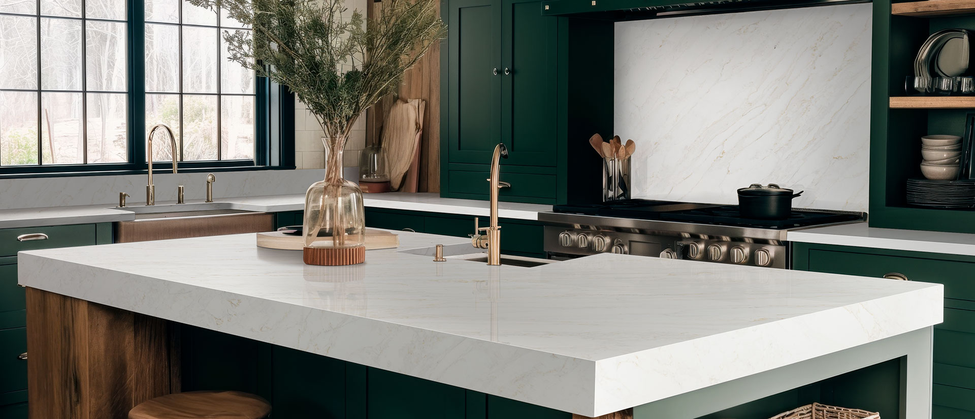 how to match your kitchen countertops with the right tiles | glossy marble countertop