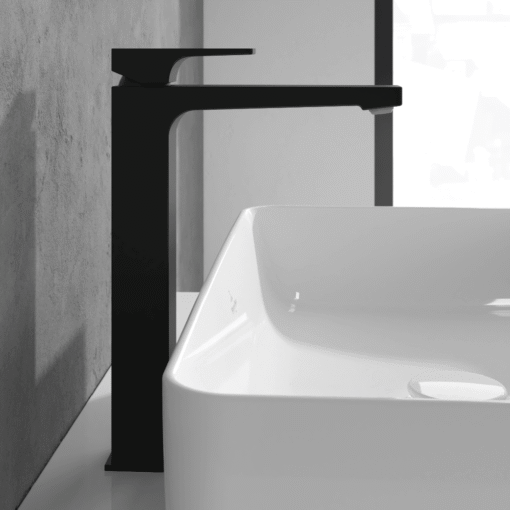 budget vs luxury: how to create a designer bathroom for less | matte black bathroom taps