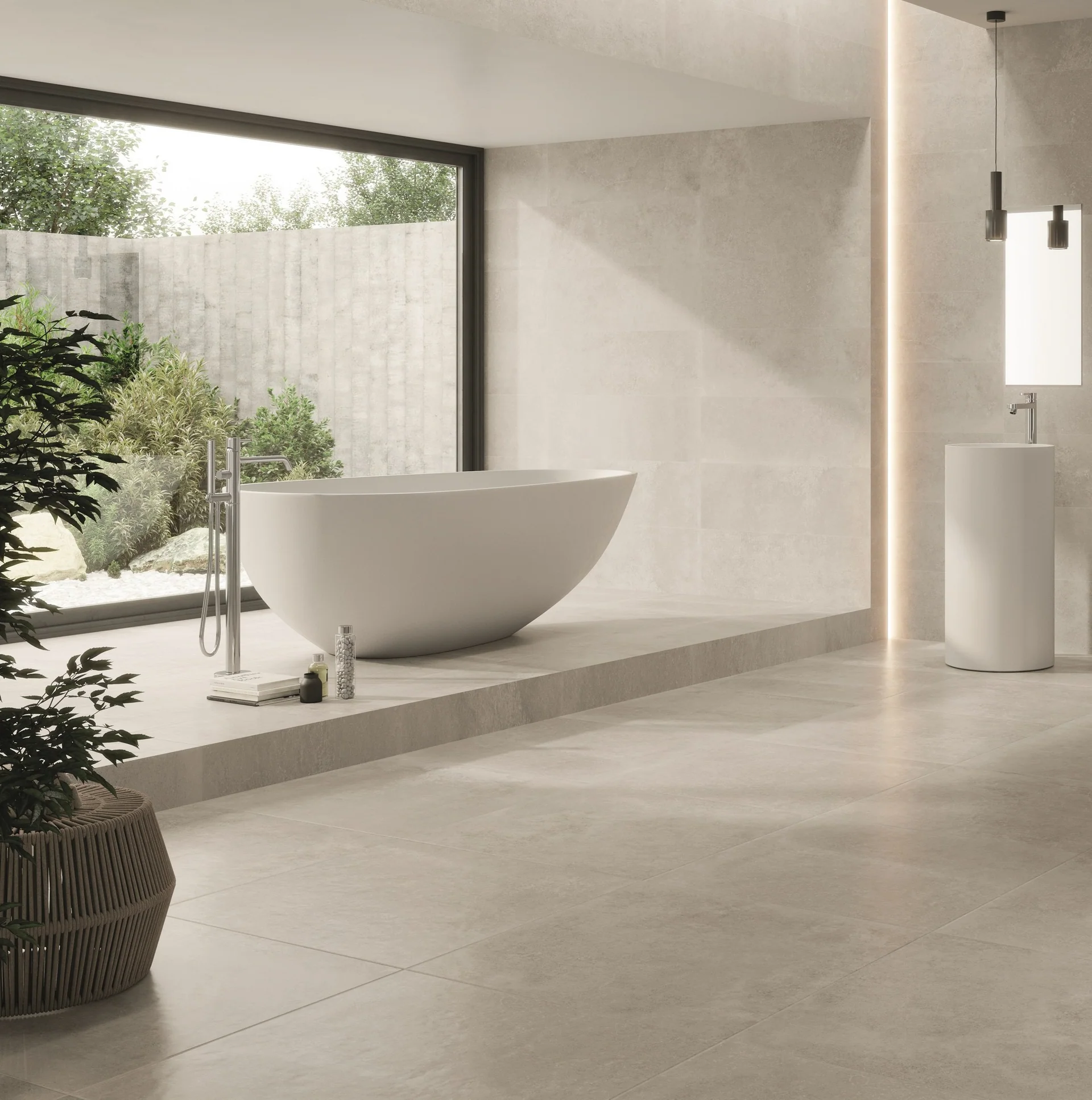 Large Format Floor Tiles Bathroom