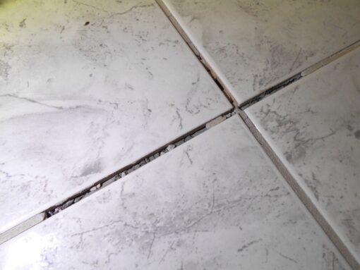 cracked tile grout | crumbling grout | low quality grout