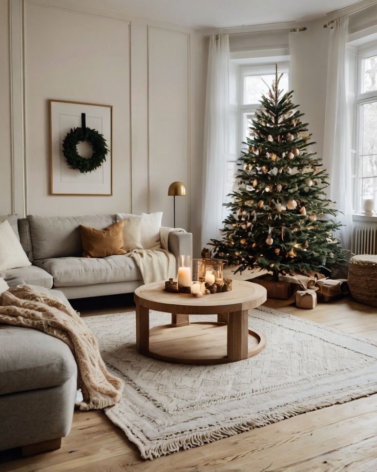 living room holiday décor ideas