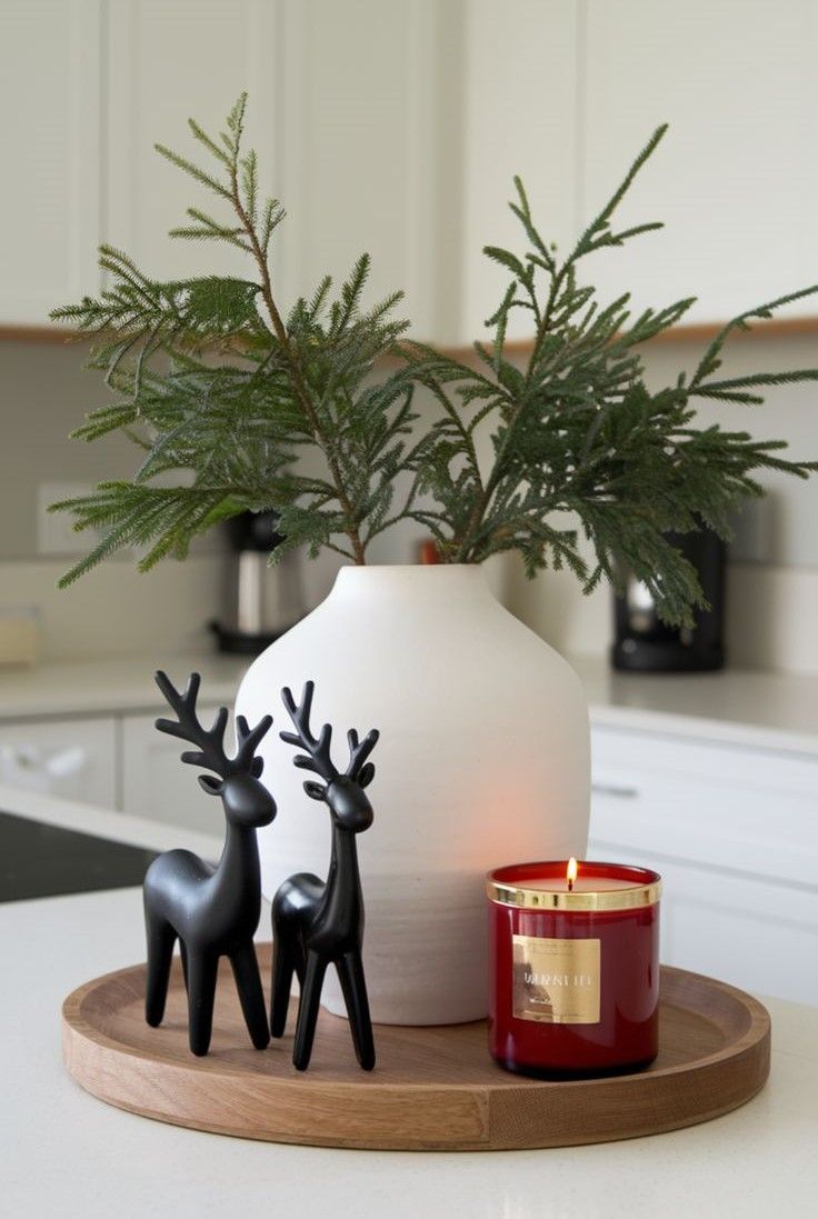 holiday festive decorating ideas for the kitchen