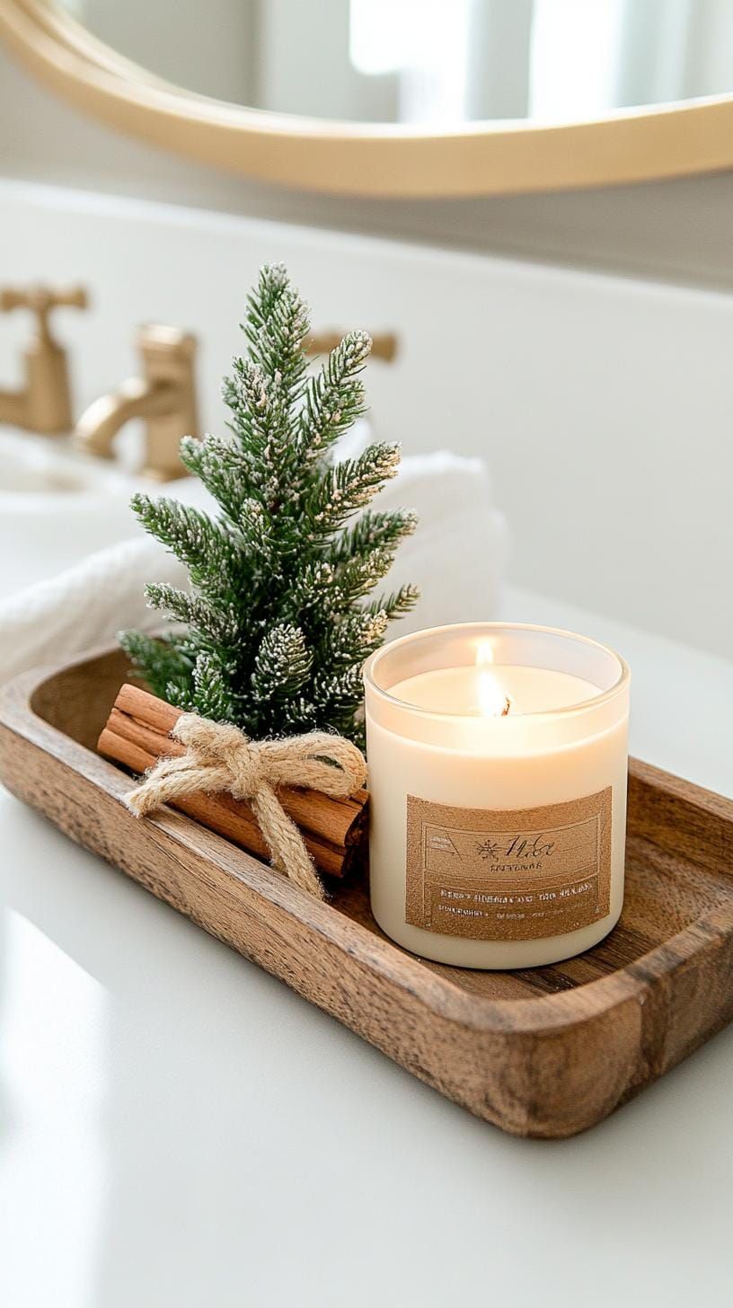 bathroom christmas decor ideas festive inspiration