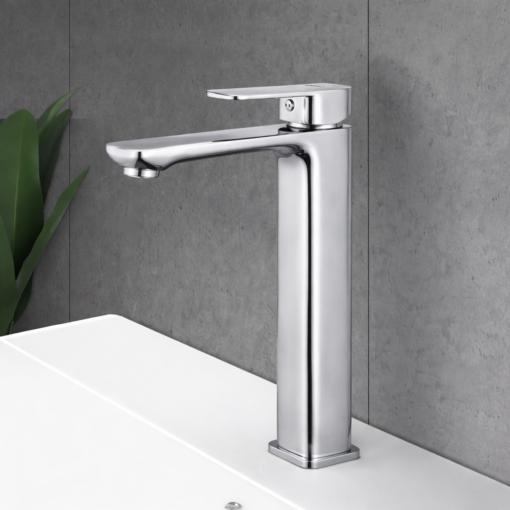 KRTN5445 TITAN SQUARE HIGH BASIN MIXER (lifestyle)