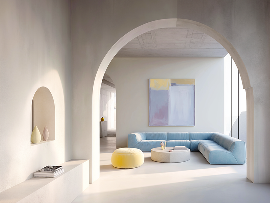 Pantone Colour of the Year 2026 Cloud Dancer walls