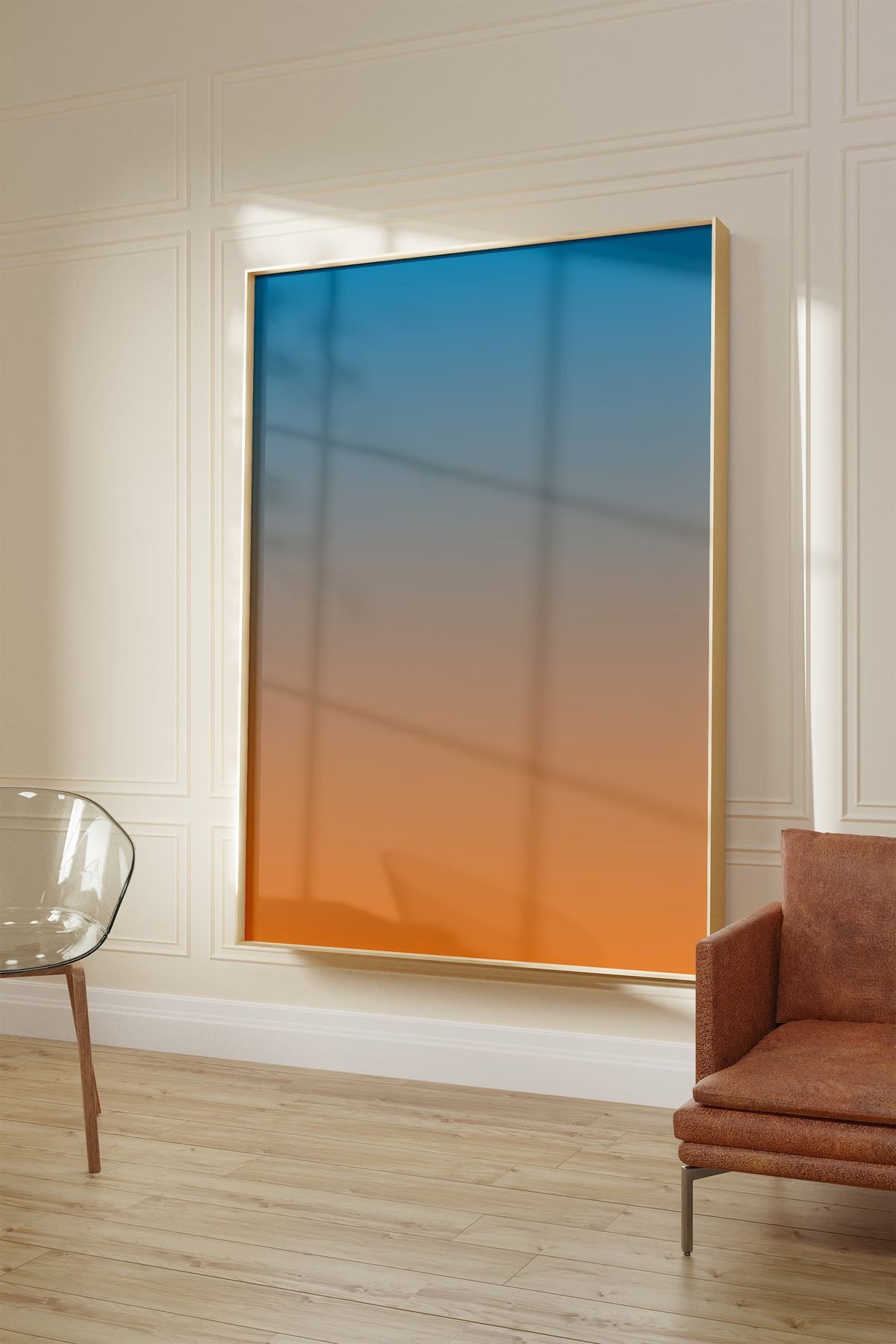 top trend predictions for 2026: digital artwork in home interior