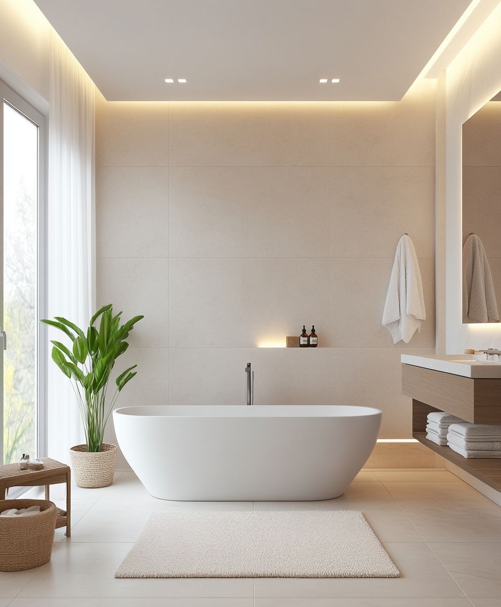 Pantone Colour of the Year 2026 Cloud Dancer | bathroom & kitchen tiles