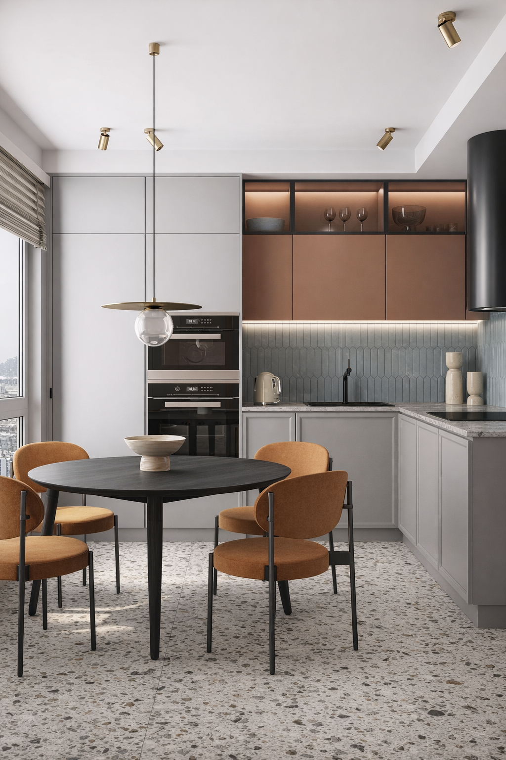 timeless vs trend: trending kitchen design terrazzo colour