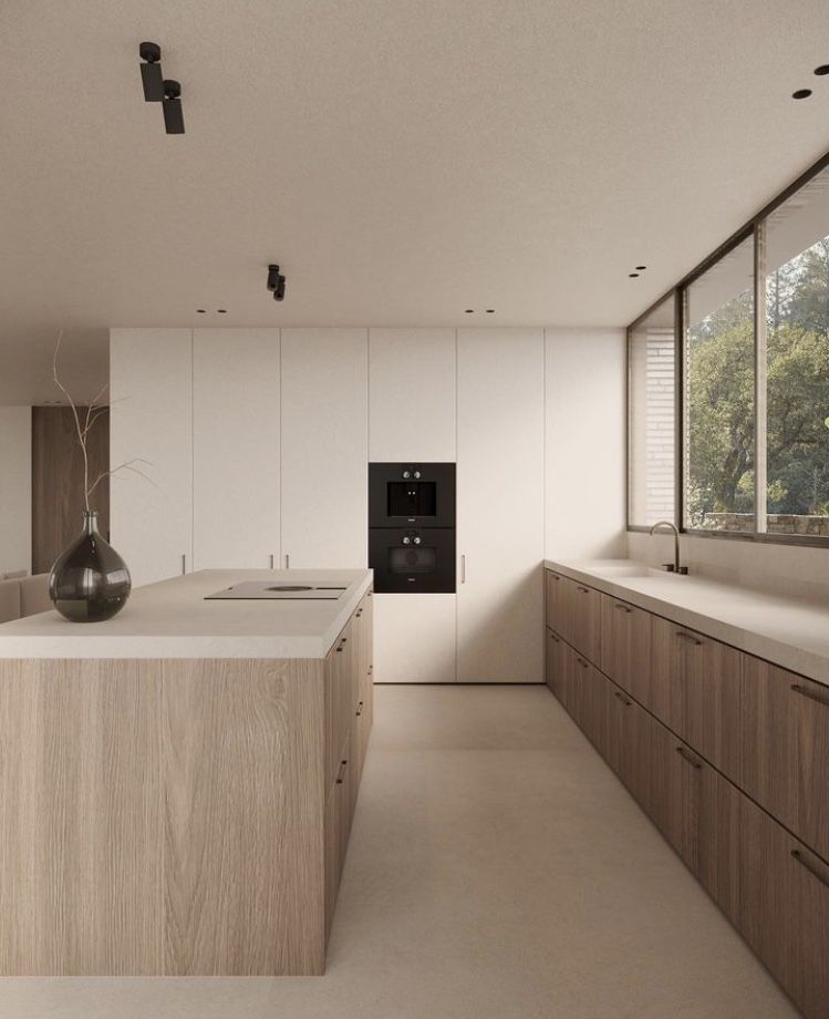 elegant timeless kitchen with neutral tones and modern finishes