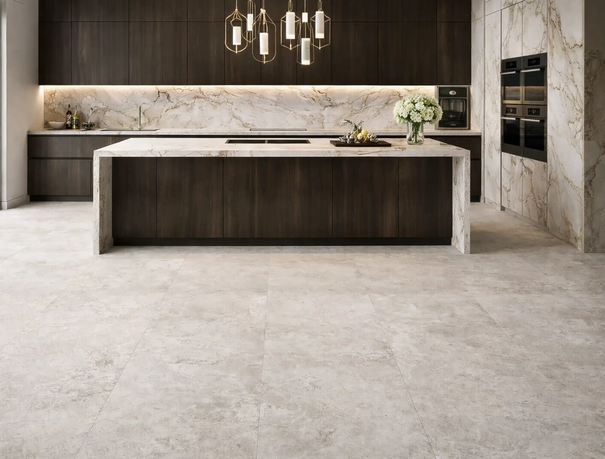 LIMESTONE GREY MATT - 800 x 1600mm lifestyle A