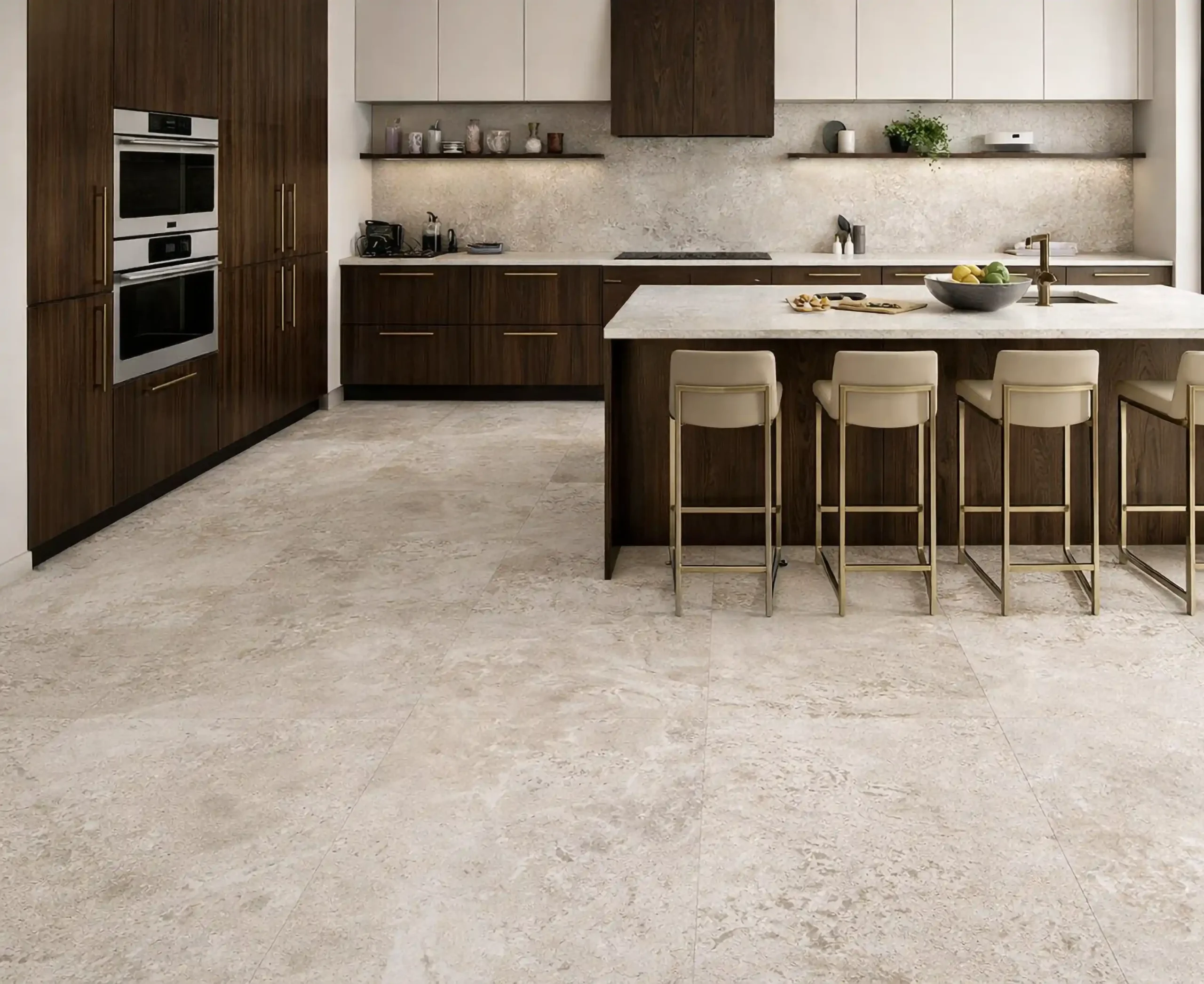 LIMESTONE GREY MATT - 800 x 1600mm lifestyle C