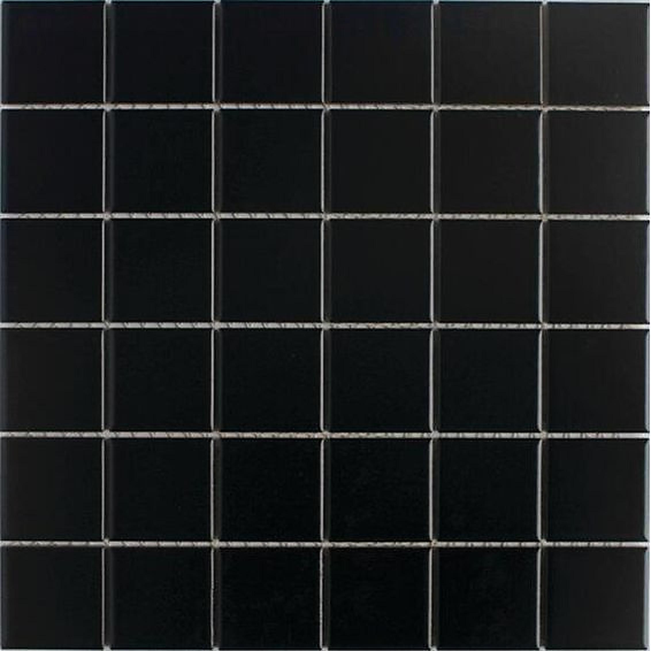 2216 black gloss mosaic wall tile sheet 100 x 100 mm