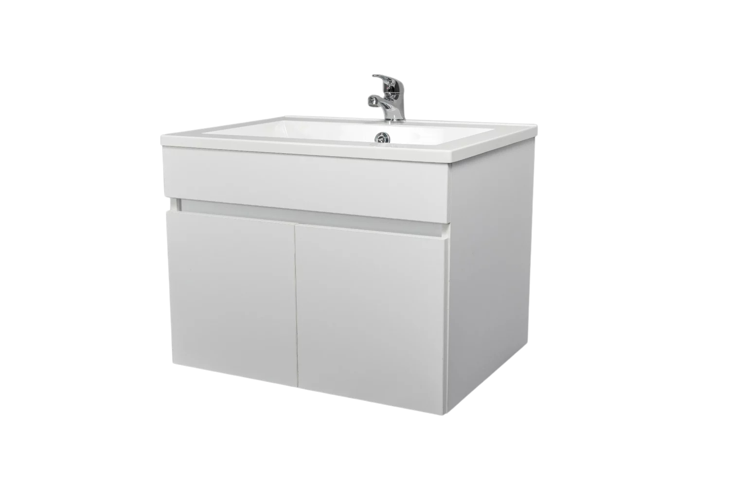 ZWWH600 tulsa 610 basin + zambezi wall hung vanity unit white