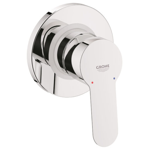 grohe bau edge - concealed bath & shower mixer + trimset