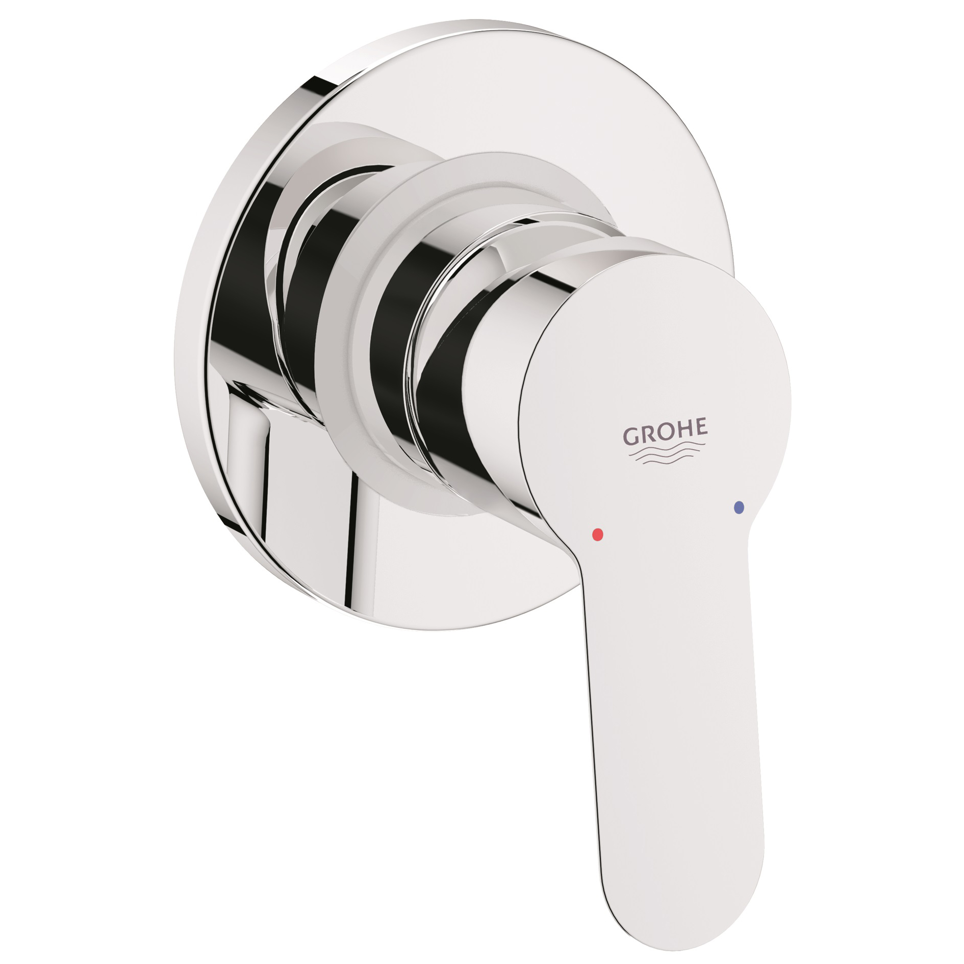 grohe bau edge - concealed bath & shower mixer + trimset