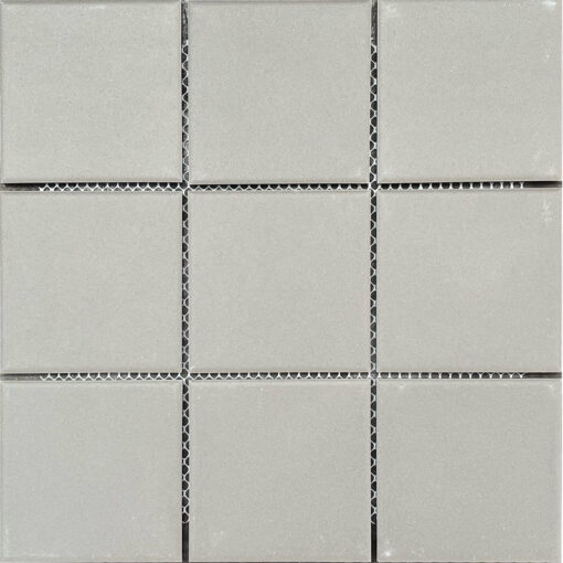 PROJECT DARK GREY FULL BODIED 97X97MM UNGLAZED PORC MOSAIC SH=300X300