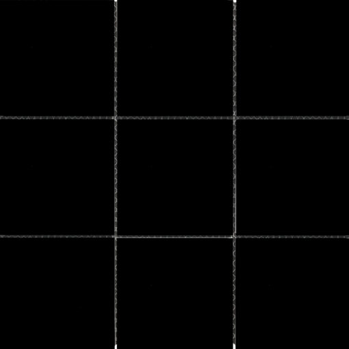 BLACK GLOSS 100X100MM PORCELAIN MOSAIC SH=300X300MM
