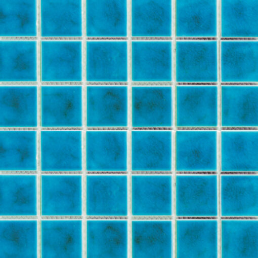 412 Blue perybere mosaic Sheet-300 x 300mm : 48 x 48mm mosaic outdoor and swimming pool tiles