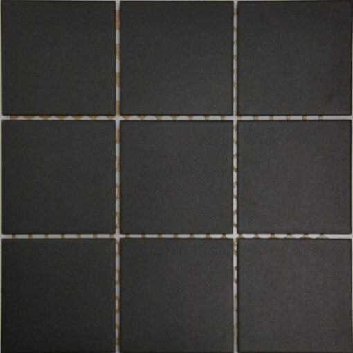 BLACK SMOOTH PORCELAIN MOSAIC